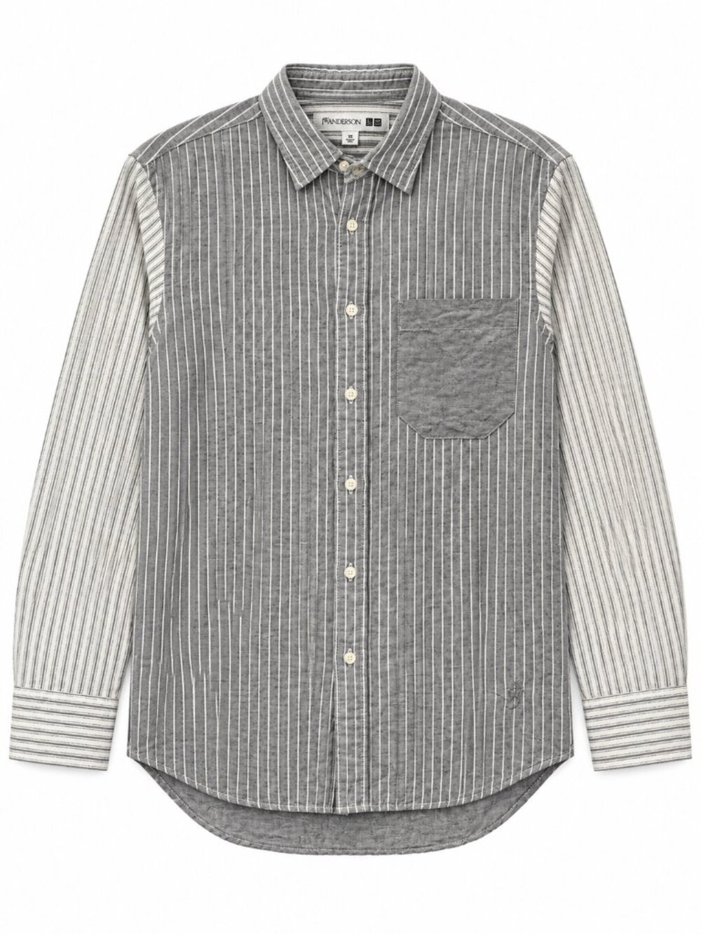 JW Anderson x Uniqlo Men’s Gray Stripe Button-Down Shirt XS